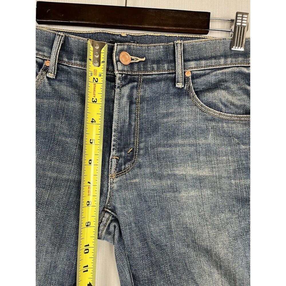 Mother Jeans Womens 27 Blue The Looker Skinny Mid Rise Stretch Dark Wash Denim - Picture 12 of 14